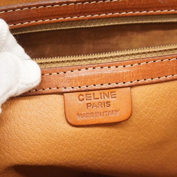 Celine Handbag Macadam PVC Brown Gold Hardware Women - Picture 5 of 10